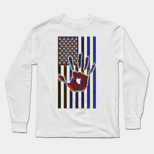 STOP the Hate Flag Long Sleeve T-Shirt